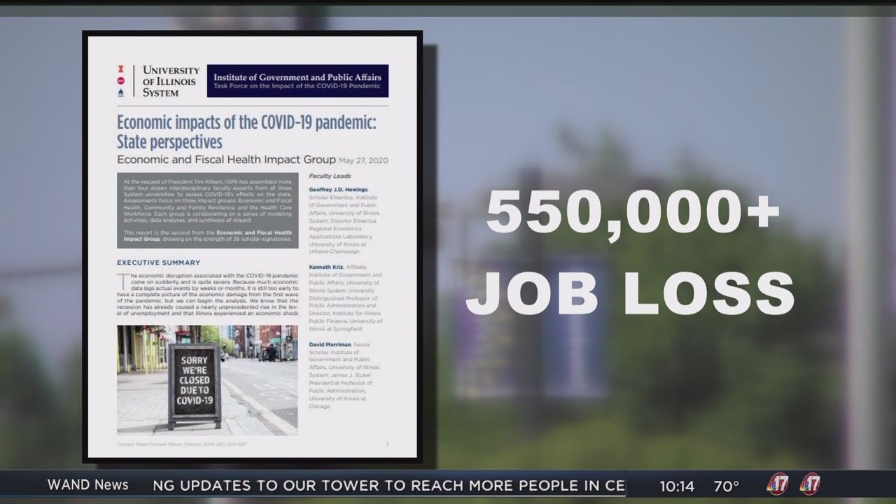 550,000+ Illinoisans expected to be out of jobs by March 2021